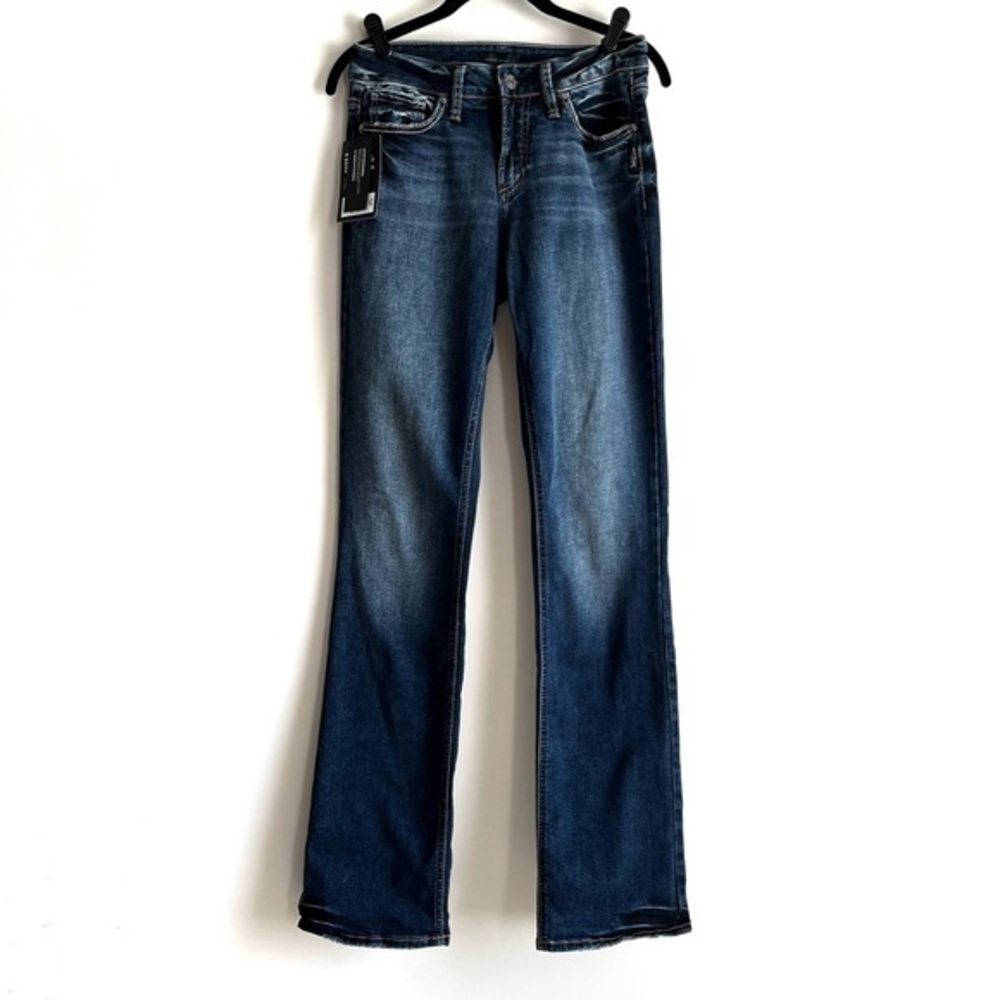NEW Silver Jeans Suki Curvy Fit Slim Bootcut Jeans Size 28x35